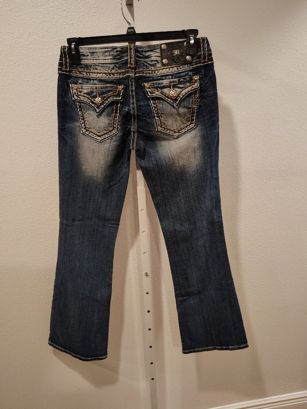 Miss Me Jeans Size 30 Short Inseam 32 Signature Boot NWT Flap Pocket Stretch